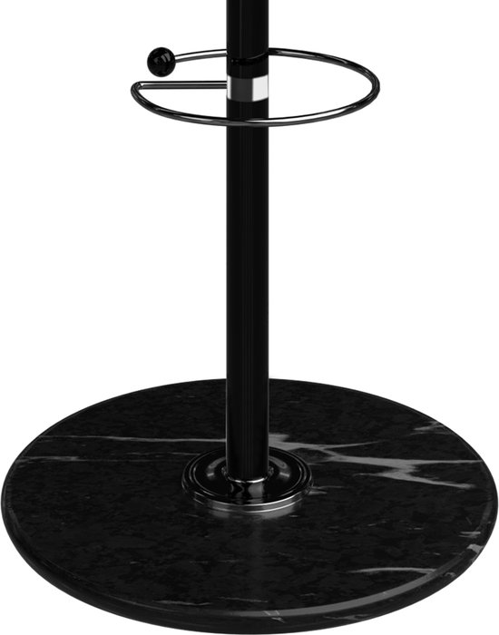 Porte-manteau CASARIA - Rotatif à 360° 14 Crochet 37x37x175cm - Zwart