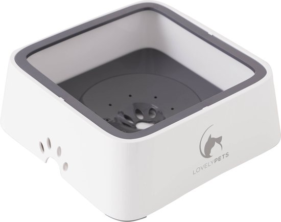 Waterbak Voor Honden - Geen Kwijlen - Anti-Loopwater Drinkbak Met Rutschvaste Bodem 1 Stuk Blauw