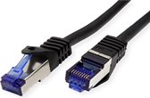 VALUE Outdoor patchkabel Cat.6A (klasse EA) S/FTP (PiMF), massieve kabel, LSOH, zwart, 50 m