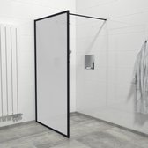 Saniclass Bellini douchewand – Douche – 100x200 cm – Mat glas – Mat zwart
