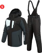 Livano Skipak - SkiBroek - Skijas - Ski Suit - Wintersport - Heren - 2-Delig - Zwart - Maat S