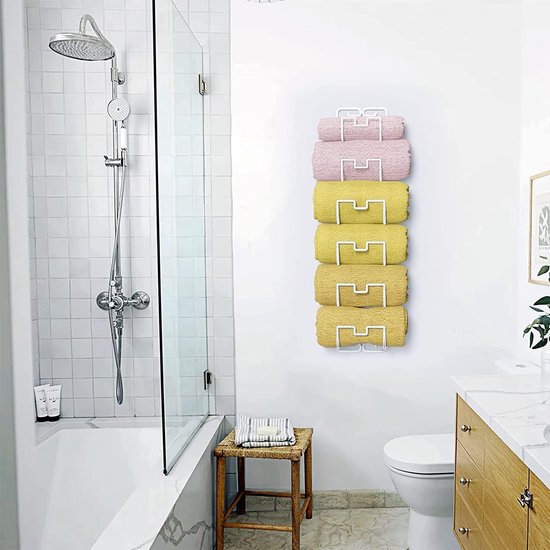 Handdoekstang badkamer zuignap handdoekhouder, enkele stang, super sterke zuignap handdoekstang, roestvrijstalen hangende badhanddoekhouder-40 cm verjaardag