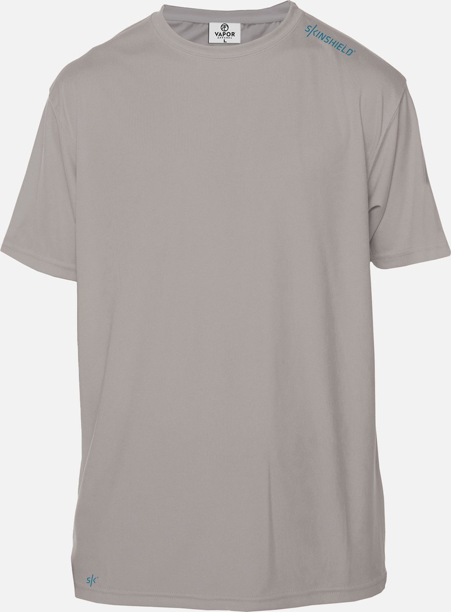 SKINSHIELD - UV-sportshirt met korte mouwen voor heren - FACTOR 50+ Zonbescherming - S