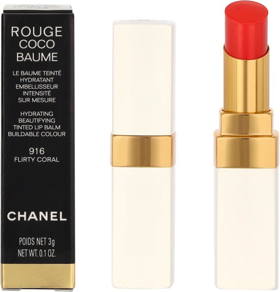 CHANEL Rouge Coco Baume baume pour les lèvres 916 Flirty Coral Femmes 3 g
