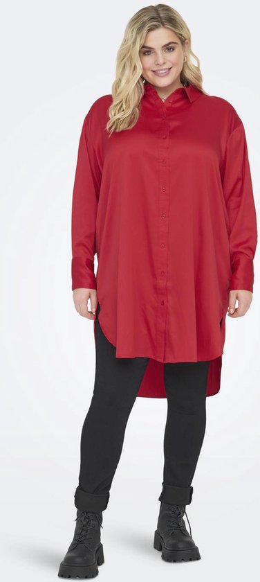 ONLY CARMAKOMA CARDARLENE LIFE L/S SHIRT DRESS WVN Dames Jurk - Maat 50
