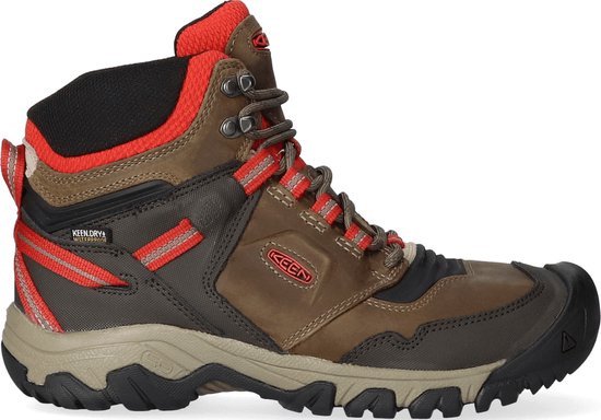 Ridge Flex Mid Heren Wandelschoenen Coffee Bean/Keen Yellow