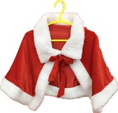 Allernieuwste.nl® Kerst Bolero Omslag Vestje - Kerstkleding Kerstmis Diner - Kerstfeest Kleding Voor Volwassenen - Rood Wit 75 x 40 cm