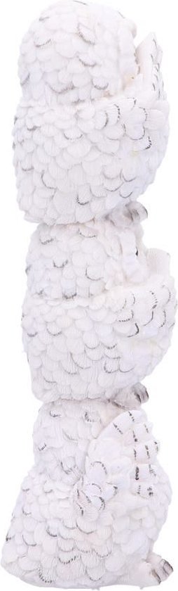 Nemesis Now - Wijsste Totem Drie Wijze Witte Uilen Collectible Figuur 20cm