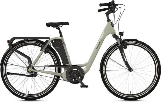 Geniesser, dames E-bike, middenmotor, 28", Nexus 7, 16Ah, groen