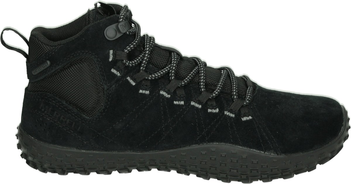 Merrell J037752 WRAPT MID WP Half-hoge schoenenDames wandelschoenenWandelschoenenBarefoot Zwart