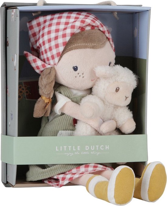 Little Dutch - Knuffelpop Boerin Rosa - 35 cm - Little Dutch