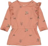 Quapi newborn baby meisjes jurk Raina aop Pink Rose Nuts