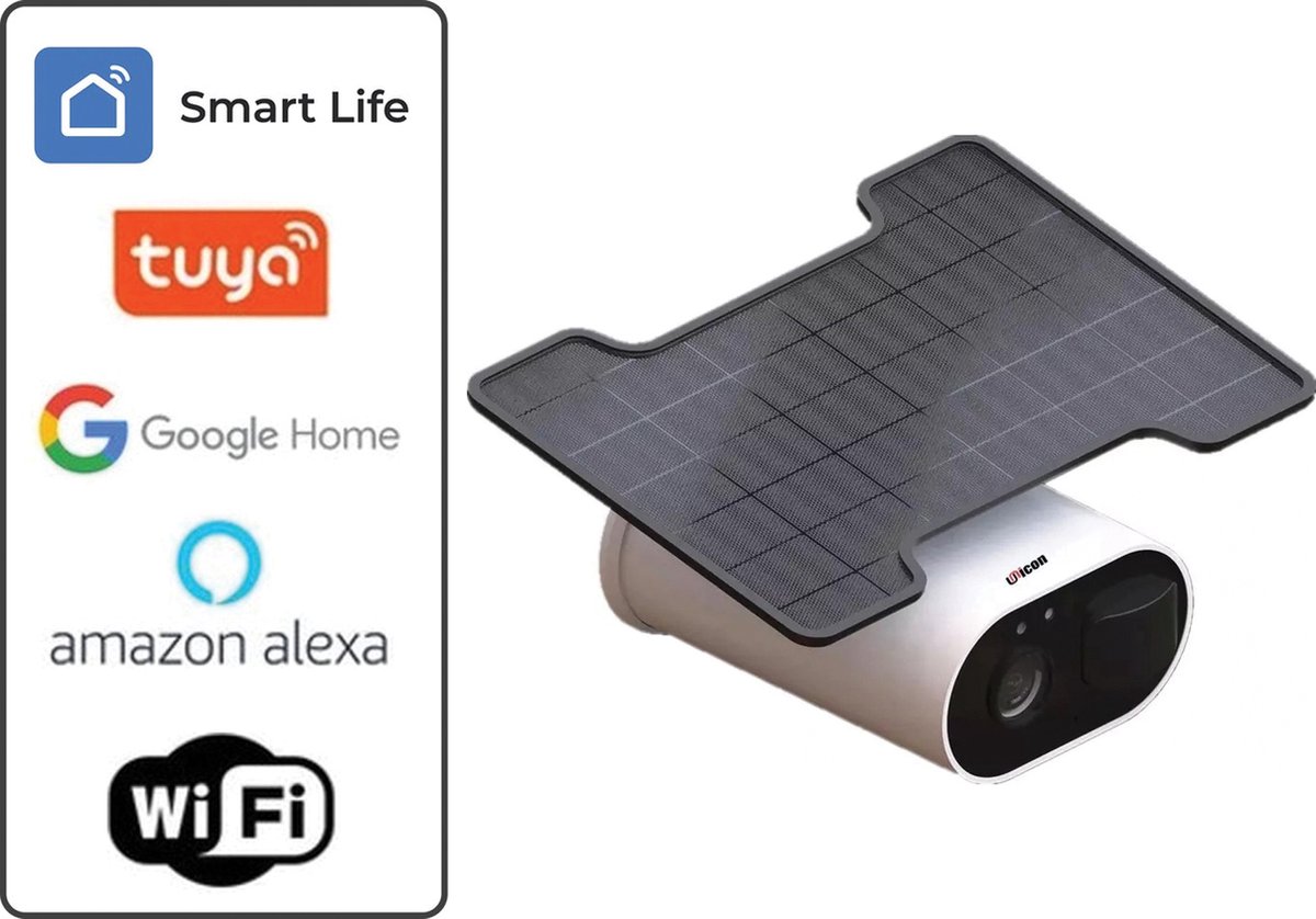 AFINTEK Smart Life WiFi Beveiligingscamera - Buiten - Met Solarpaneel | TUYA