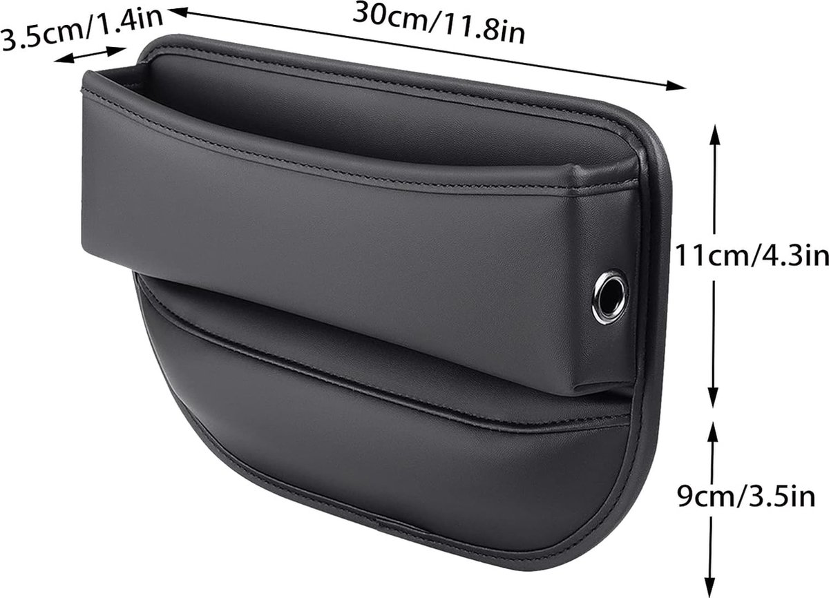 Auto-organizer middenconsole, strass-organizer voor auto,Opbergdoos aan de zijkant van de stoel - Bling portemonnee houder, autostoel console opbergorganisator, interieur auto-accessoires