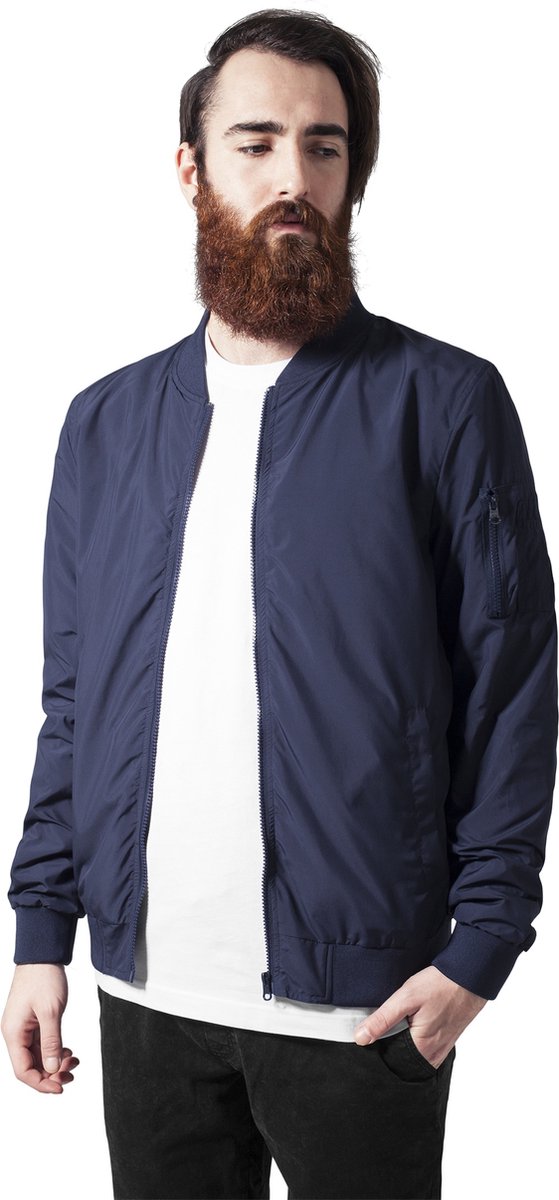 Urban Classics Jas Light Bomber Jacket Tb1258 Mannen Blauw