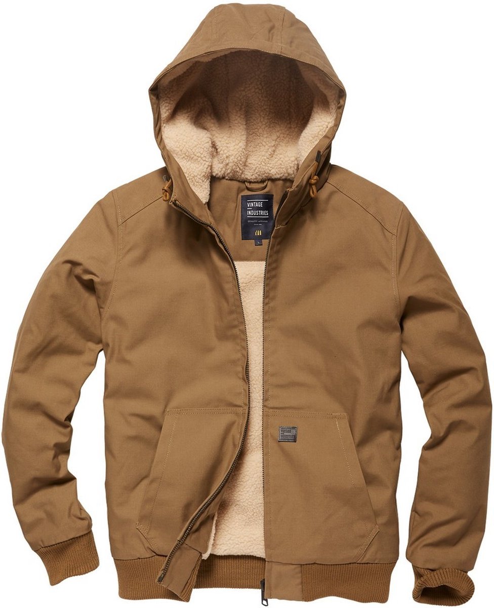 Vintage Industries Winterjacke Datton Jacket Dark Tan Bruin