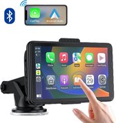 Navigatiesysteem 7 inch - Voor Apple Carplay & Android Auto - Draadloos - Universeel - Bluetooth - Touchscreen - Autonavigatie
