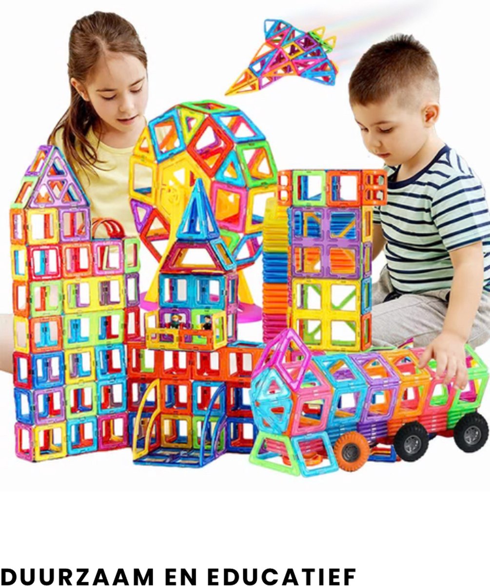 Magnetic Tiles - Lias Toys - Magnetisch Speelgoed – 120 stuks