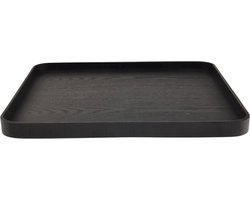 XLBoom Serve Dienblad - Multiplex - Vierkant - Zwart - 45,5 x 45,5 cm