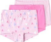 NAME IT NMFTIGHTS 3P PINK HEARTS NOOS Sous-vêtements Filles - Taille 98