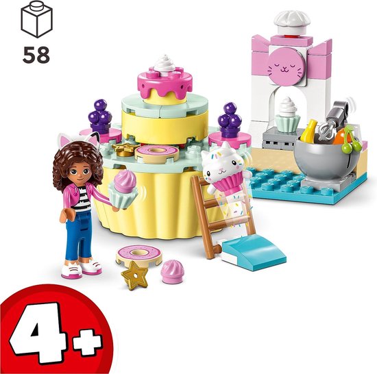LEGO 10785 La maison de poupée de Gabby au four avec Cakey, Set de