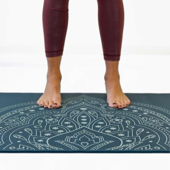 Extra Dikke Yogamat - Mystical - Donkerblauw - 6 mm van Pure Yoga. — afbeelding 2