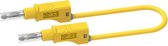 Electro PJP 2217/600V-CD1-50J Meetsnoer [Bananenstekker - Bananenstekker] 0.50 m Geel 1 stuk(s)
