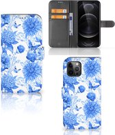 Hoesje voor Geschikt voor iPhone12 Pro Max Flowers Blue