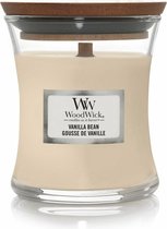 WoodWick Geurkaars Mini Vanilla Bean 85 gr