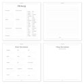 Boekpagina's met 'Dit ben jij', 'Jouw favorieten' en 'Onze favorieten' met invulvelden en checklists.