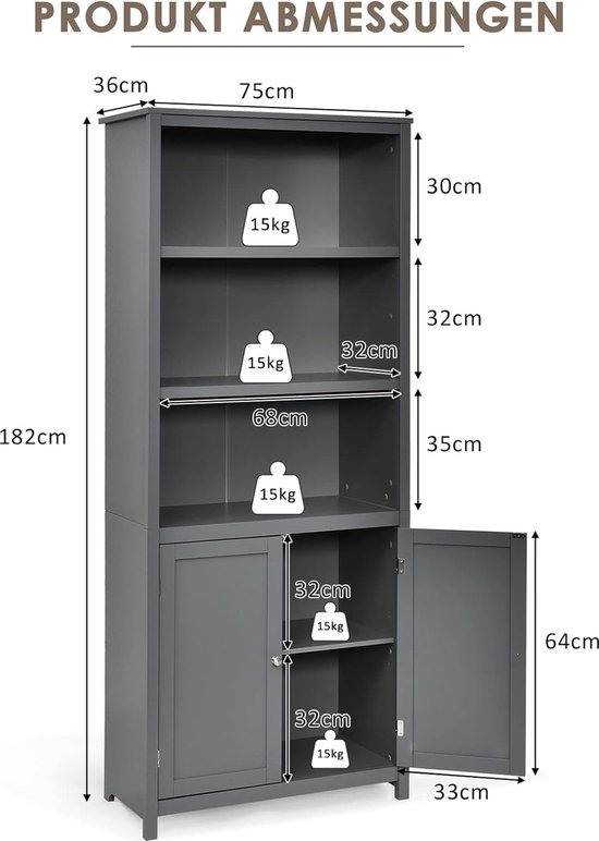 Boekenkast Samnanger - Zwart Metalen Rek met 3 Planken Boekenkast Samnanger - Zwart Metalen Rek met 3 Planken