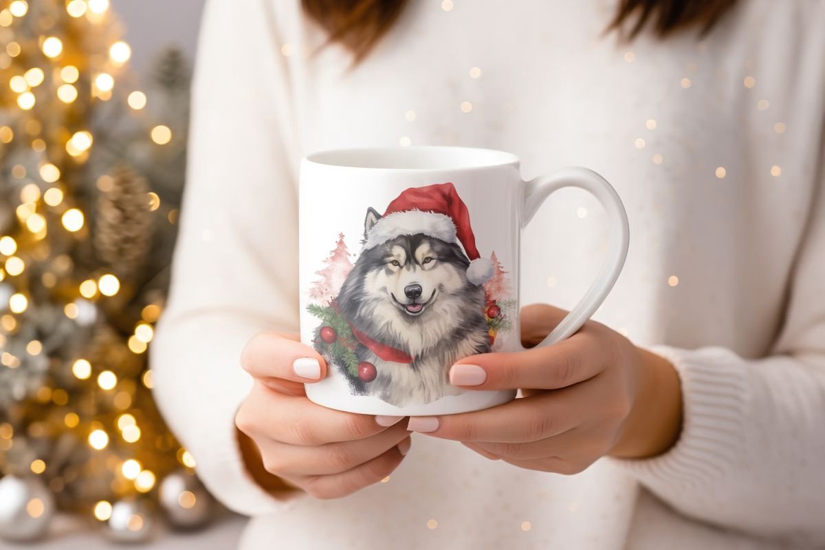 Mok Alaska Malamute Beker cadeau voor haar of hem, kerst, verjaardag, honden liefhebber, zus, broer, vriendin, vriend, collega, moeder, vader, hond