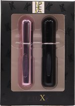 P-Luxe - Parfum Verstuiver - Zwart en Glanzend Roze - 11 kleuren
