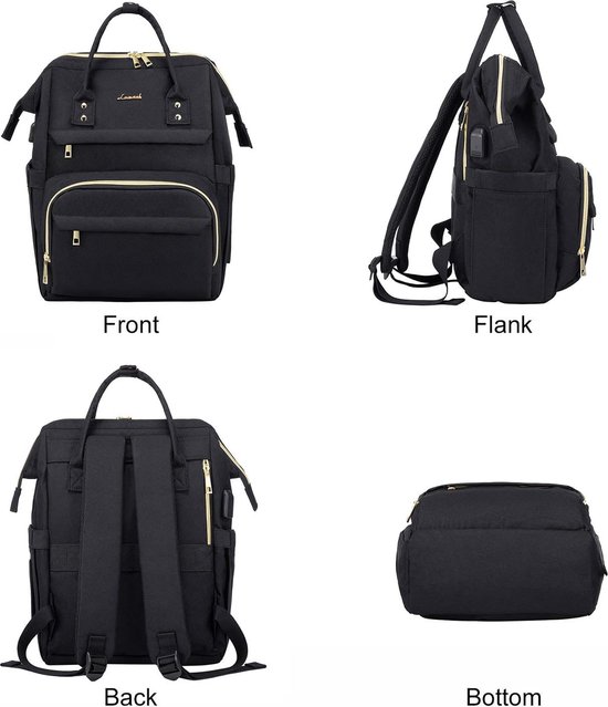 GOLF QUALITY Laptop Rugzak 14 Inch Dagrugzak Reizen Werk Commuter Casual Rugzak voor Vrouwen, Abrikoos Bruin, 14 Inch, Modern