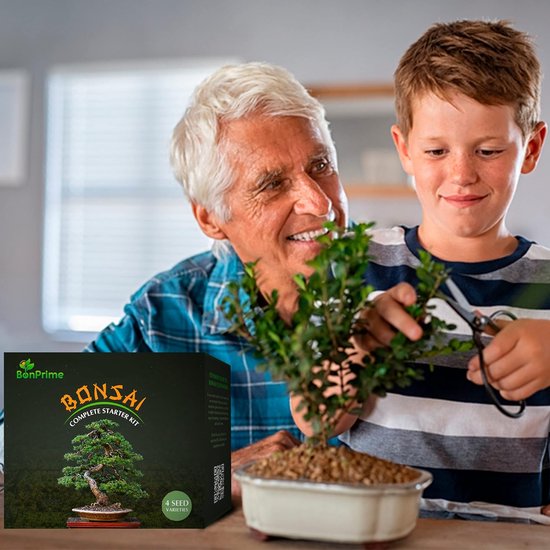 Bonsai Kweekset voor Beginners met 4 Soorten Bomen en Compleet Tuinierpakket van Merkloos	 — afbeelding 4