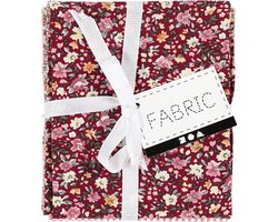 CC Patchwork Stof 45x55 cm Roze 4 stuks