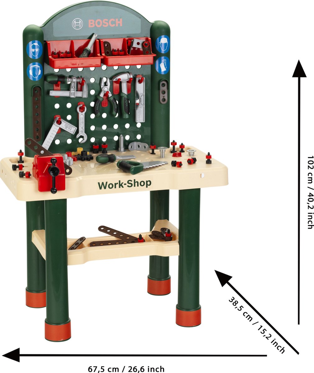 Klein Toys - Bosch mini speelgoed gereedschapsset - 82 accessoires - — afbeelding 4