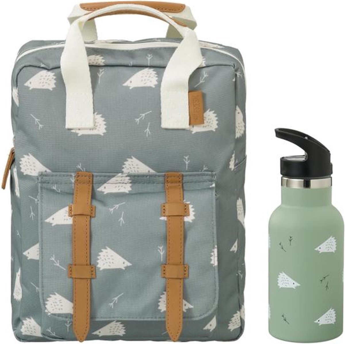 Fresk rugzak + drinkfles thermos Hedgehog