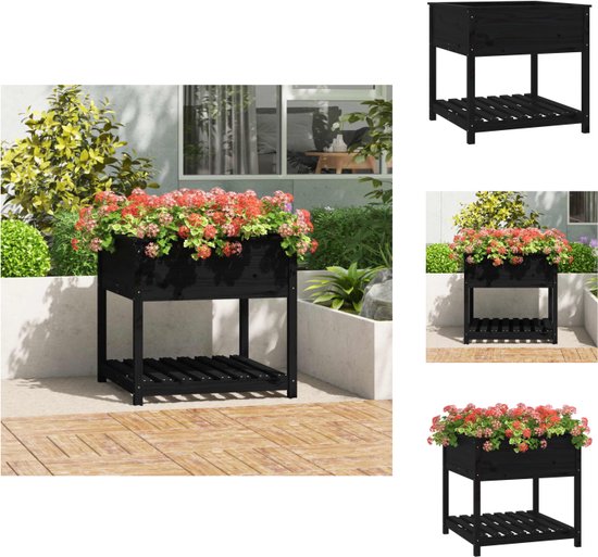 vidaXL Plantenbak kruiwagen 128x45,5x43 cm massief vurenhout364229 - Handgereedschap voor de tuin | fnac België