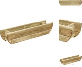 vidaXL Tuinbak - Geïmpregneerd grenenhout - 80x16x16 cm - Montage vereist - Bloempot
