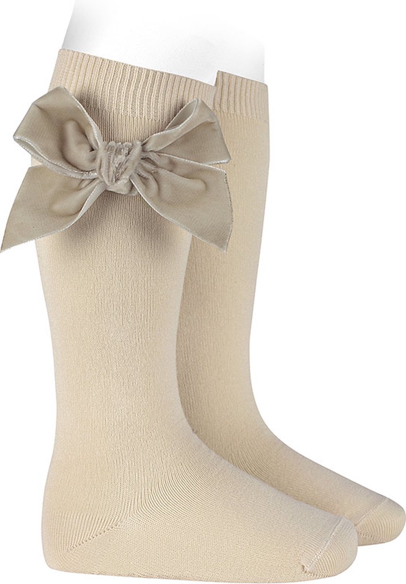 Cóndor Kniekous Velvet Strik | 2489/2 | Linen/Beige/Zandkleur | 27-30 | maat 6