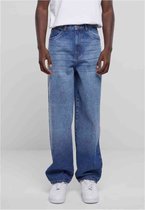 Urban Classics - Heavy Ounce Baggy Fit Jeans Wijde broek - Taille, 32 inch - Blauw
