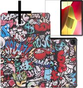 Hoesje Geschikt voor Lenovo Tab M10 (3rd gen) Hoesje Case Hard Cover Hoes Book Case Met Screenprotector - Graffity