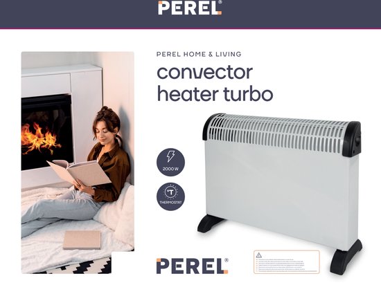 Chauffage électrique par convecteur Perel CH0007 - Turbo 2000 W | bol