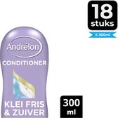 Andrelon Klei Fris & Zuiver Cremespoeling 300 ml - Voordeelverpakking 18 stuks