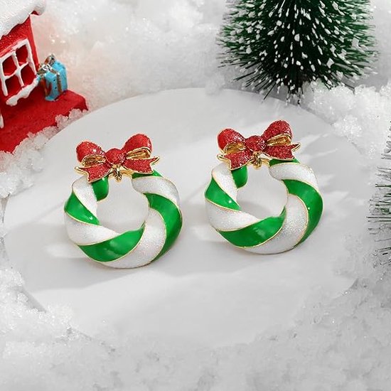 Boucles d'oreilles pendantes Noël