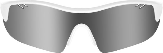 Trivio - Fietsbril Vento Nova Wit Lens Zwart / Mirror van Trivio — afbeelding 3