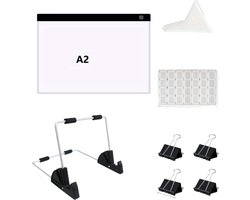 Livano Lightpad - Diamond Painting - Lichtbak - Voor Tekenen - Voor Diamond Painting- Lichttafel - A2 - A3 - A4 - A5 - Volwassenen - Kinderen - Dimbaar - Tekenbord - Met Accessoires