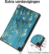 Hoes Geschikt voor Lenovo Tab M10 (3rd gen) Hoes Luxe Hoesje Book Case Met Screenprotector - Hoesje Geschikt voor Lenovo Tab M10 (3e gen) Hoes Cover - Bloesem