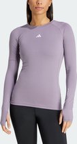 adidas Performance Techfit Trainingsshirt met Lange Mouwen - Dames - Paars- XL